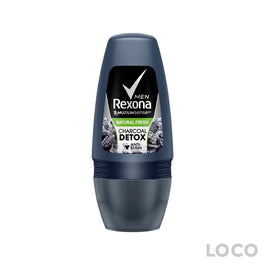 Rexona Men Roll On Nat Fresh Charcoal 72H 45ml - Deodorant